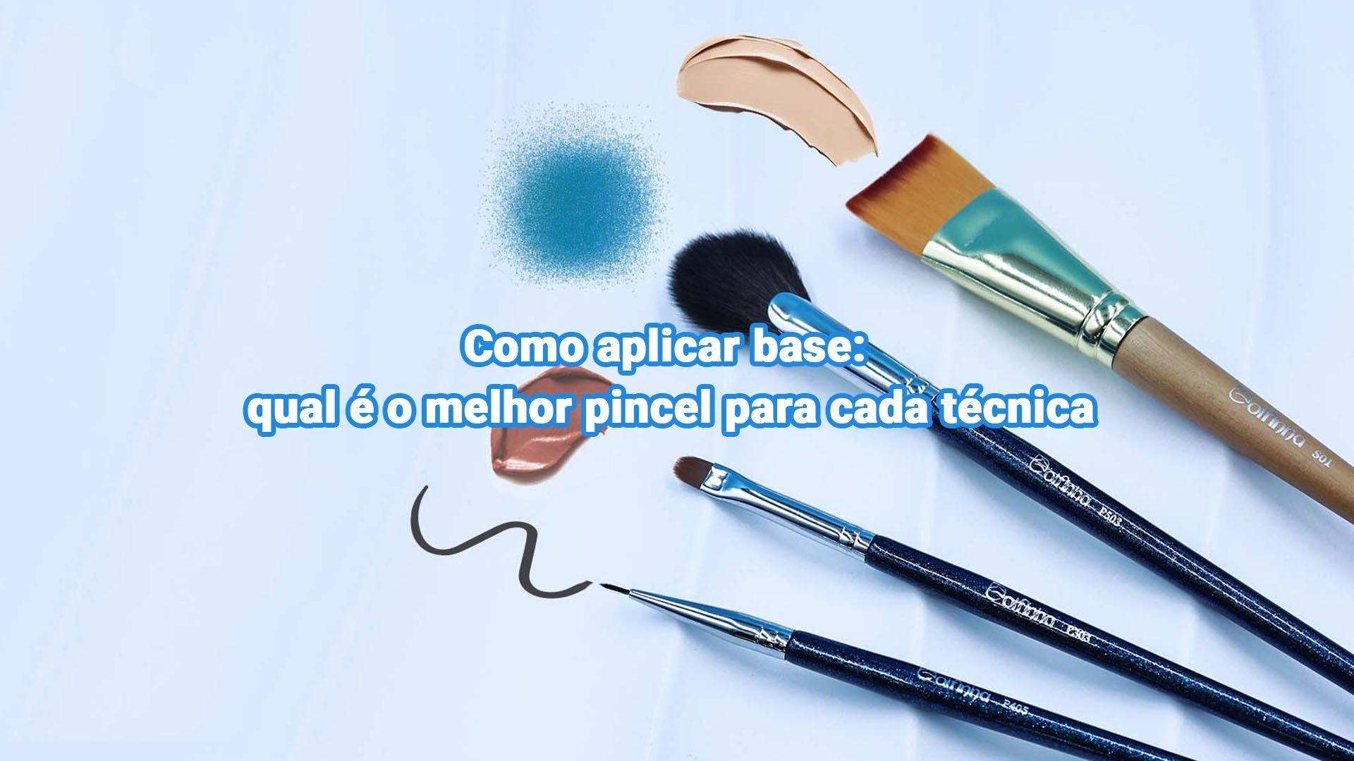 Como aplicar base: qual é o melhor pincel para cada técnica