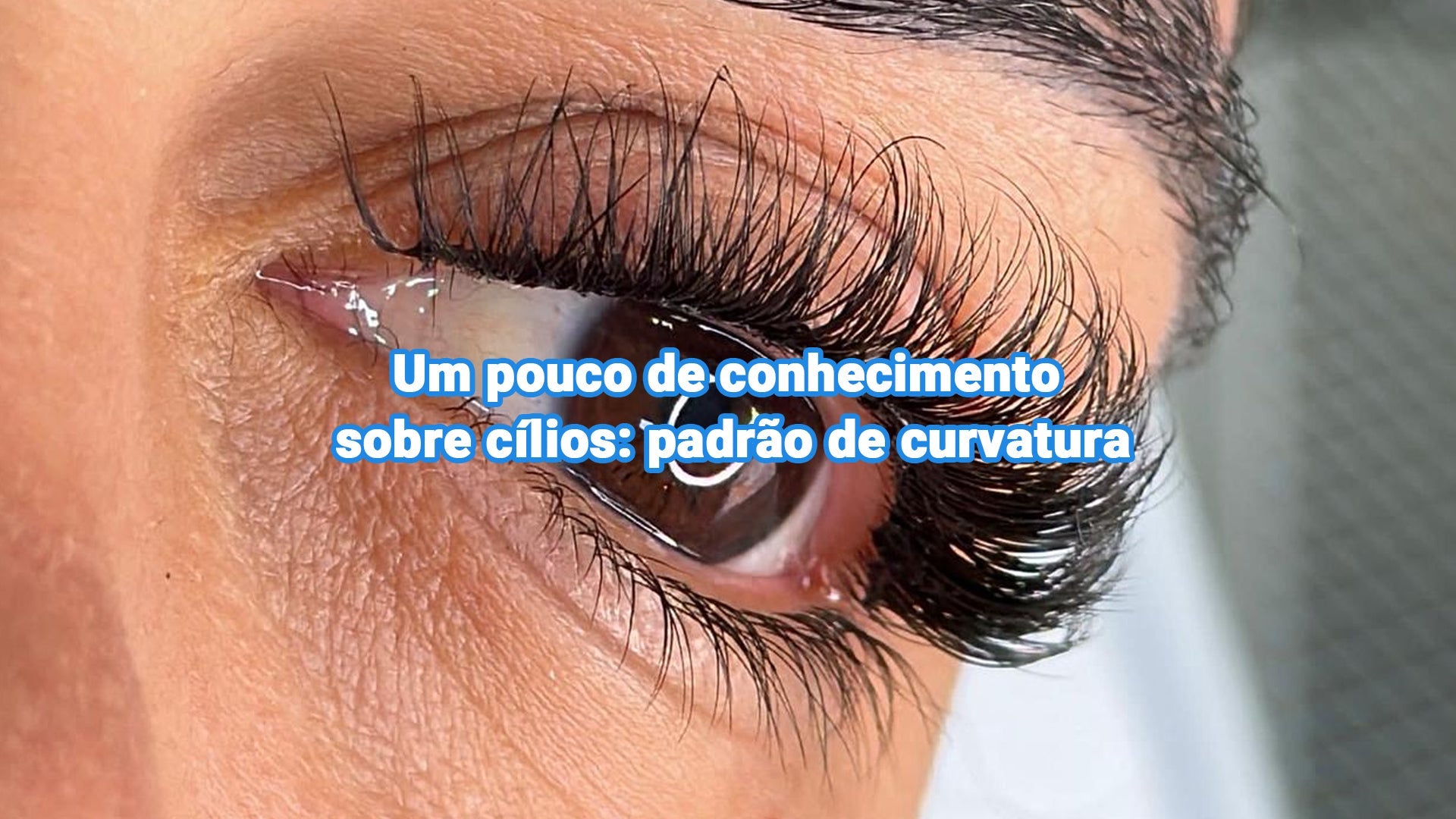 Um pouco de conhecimento sobre cílios: padrão de curvatura