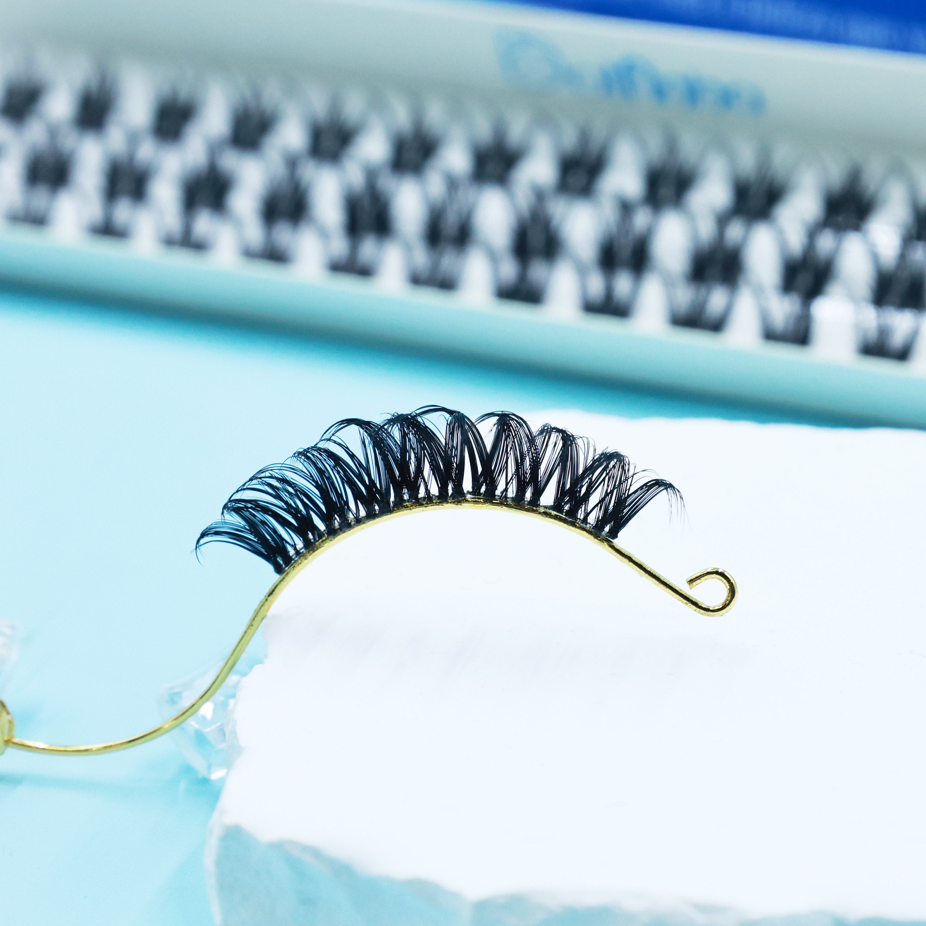 Cílios Postiços tufinhos de seda Curl D 10/12/14mm Estilo Freya - Dolfinha - Dolfinha